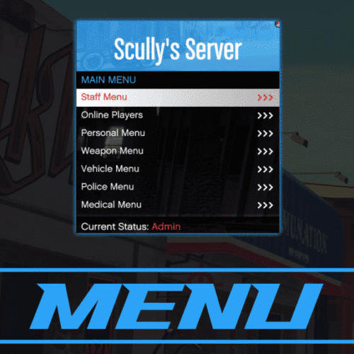 FiveM Admin Menu | vMenu Replacement