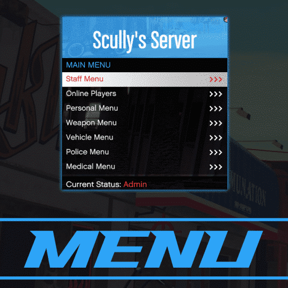 FiveM Admin Menu | VMenu Replacement » Tebex Store