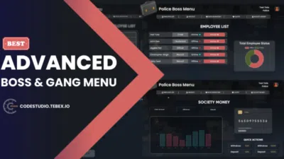 Qb Esx Advanced Boss Gang Menu Fivem Tebex Store