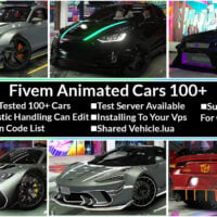 create the latest premium 100 animated car pack for fivem 2 Tebex FiveM Store